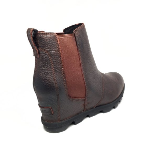 Sorel Joan Of Arctic Wedge Chelsea Boots in Burro - Picture 4 of 7